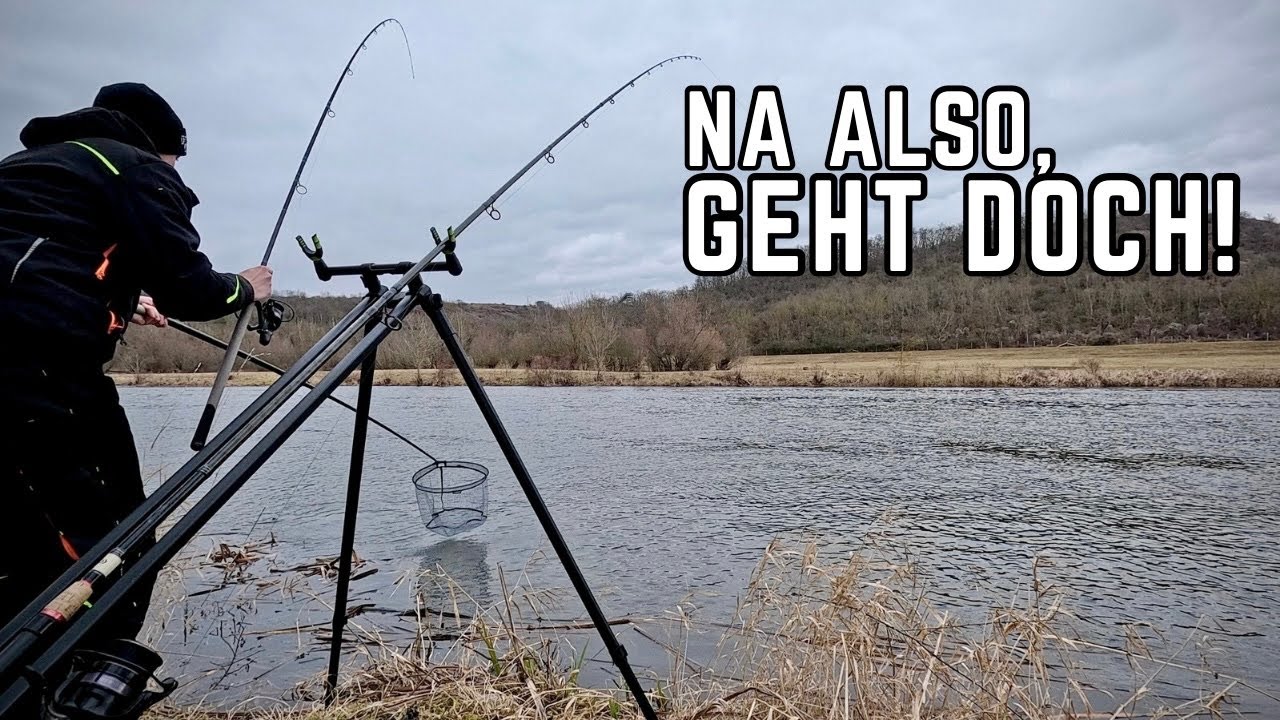 Feedern im Winter – der Knoten ist geplatzt beim Angeln am Fluss!
