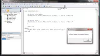 Excel 2010 VBA Tutorial 69   Error Handling