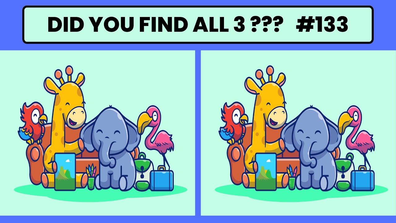 Can you spot the 3 differences # 133 - YouTube