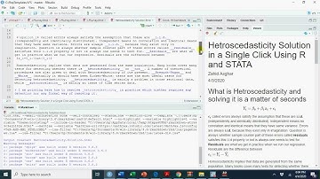 Solving Heteroscedasticity in Practice R & STATA : اردو/हिंदी