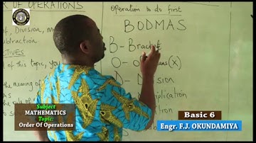 BASIC 6 MATHEMATICS LESSON ONE