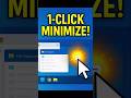 One-Click Shortcut to Minimize Every App on Windows 💻✨