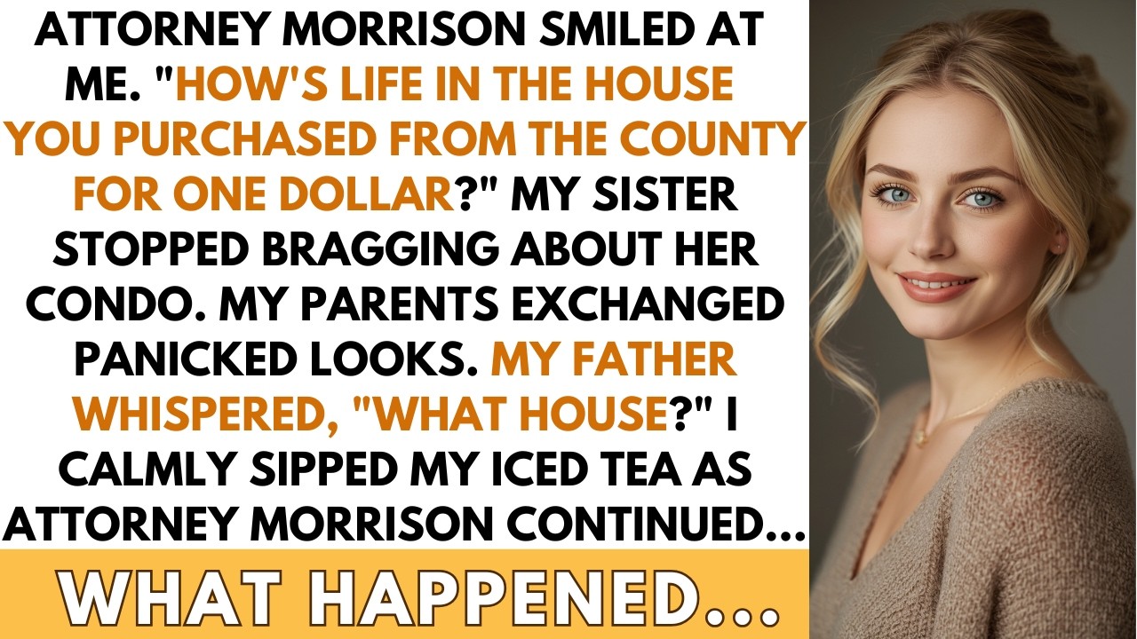 At Family Reunion Real Estate Attorney Asked About The House I Bought For $1 My Parents Went Silent.