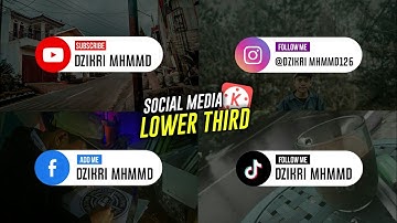 Cara Membuat Sosial Media Lower Third di Hp Android | KINEMASTER TUTORIAL #12
