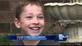 Mount Pleasant child to receive Hero award