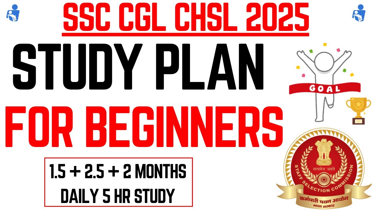 Beginners Study Plan For SSC CGL CHSL 2025 in Tamil | First Attempt ...