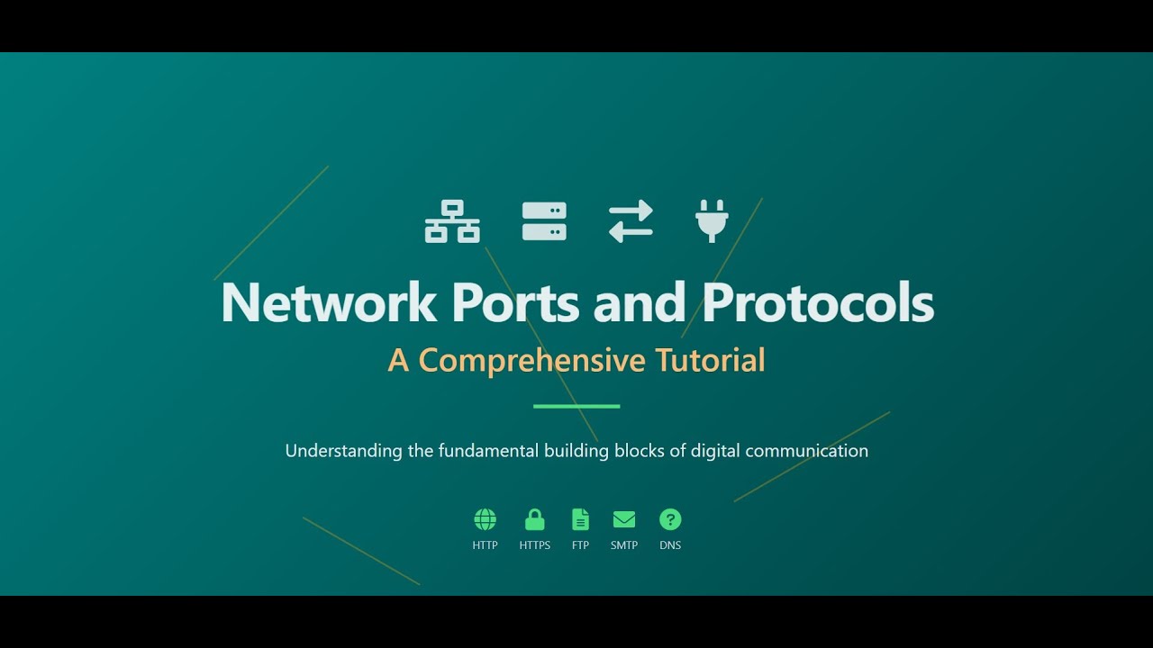 Network Ports & Protocols Explained | Network+ Lecture 1 🌐📡 - YouTube