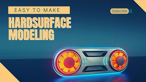 Easy HardSurface Modelling using fluent blender addon