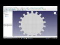 FreeCAD - Rueda dentada en modo Draft