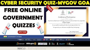 Cyber Security Quiz - My Gov Goa Quiz | Free Online Government Quiz Certification | My Gov