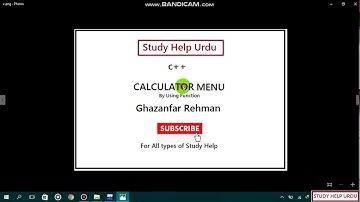 c++ Function | Calculator Menu | Devc++ | TheTech | Urdu | Hindi | Ghazanfar