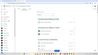 Google Classroom- Stream and Classwork