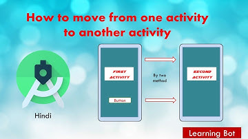 How to move from one activity to another activity in android studio||Learning Bot||