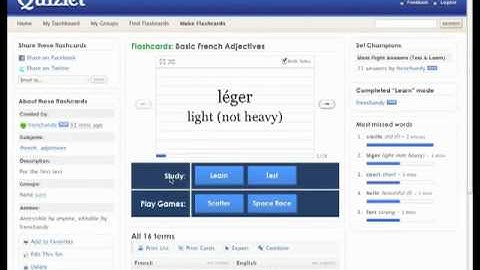 Quizlet Demonstration