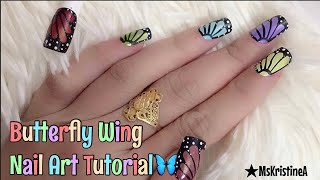 butterfly wing nail tutorial