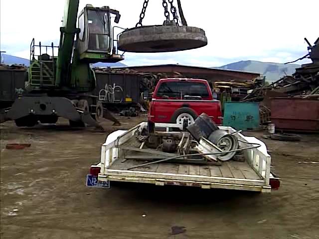Crane Car Magnet