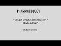 Cough Drugs Classification || Easy Tricks || Quick Mnemonics