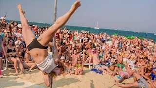 POLE DANCE SOPOT BEACH POLAND IN 4K