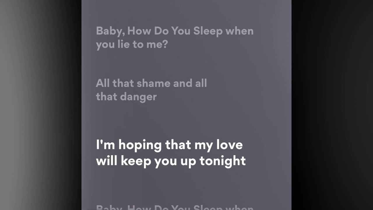 How do you sleep Sam Smith YouTube