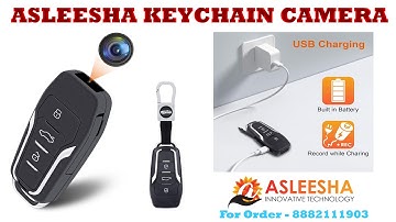 ASLEESHA Spy Car Keychain Camera | Audio Video Recorder Pocket Camera