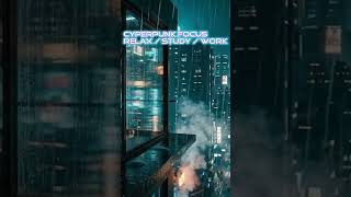 It's 2077 and it's raining outside 🌧️ #shorts  #Cyberpunk #Ambience #lofi