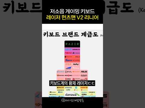 저소음 게이밍 키보드 레이저 헌츠맨 v2 리니어