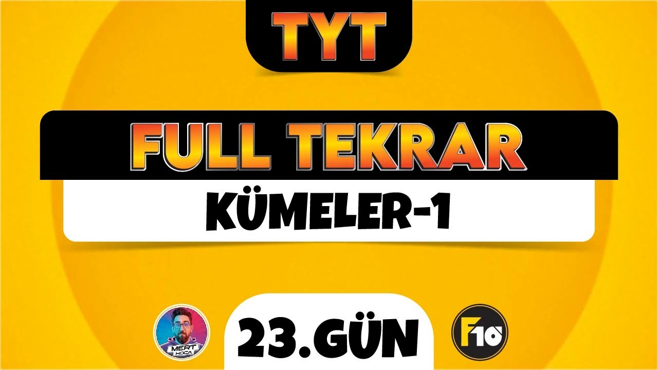 TYT Matematik Full Tekrar Kampı | 23.Gün | Kümeler-1 | 2023 | #tytbitsin