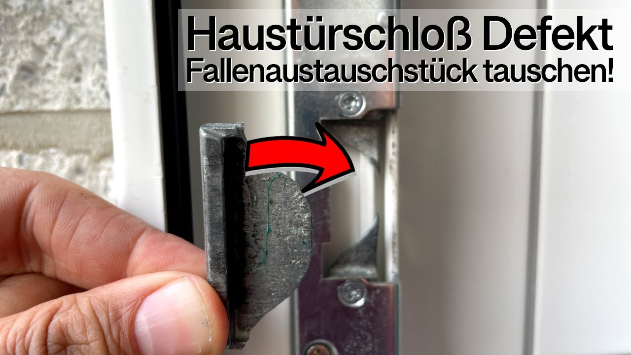 Türschloss Defekt Wer Zahlt Mieter Oder Vermieter Haustürschloss kaputt | Fallenaustauschstück - Anschlag wechseln - YouTube