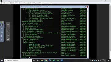 Managing Windows features using PowerShell