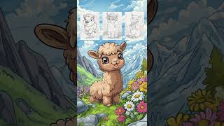 The Ultimate Cute Alpaca Coloring Adventure!  #coloringforkids #coloringadventure #alpaca  #cute
