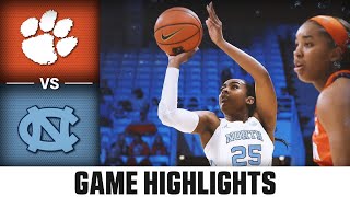 Clemson vs. North Carolina Game Highlights | 2023-24 ACC Women’s Basketball