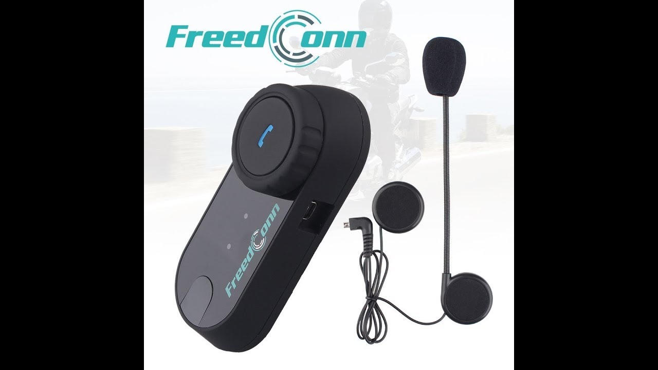 FreedConn FDCVB Helmet Bluetooth Headset Intercom for Skiing Motorcycle Communication Systems Single Pack of Hard Mic Cord Range-500M/2-3Riders Pairing 
