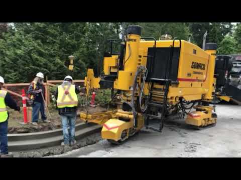 String-less GPS Concrete Curb and Gutter - YouTube