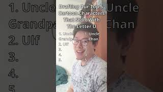 Drafting Our Top 5 Cartoon Characters That Start With the Letter U #cartoon #shorts