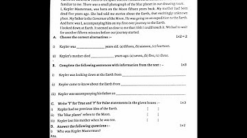 class 6 english 2nd unit test questionpaper 2025 | class 6 english 2ndunit testsuggestion 2025