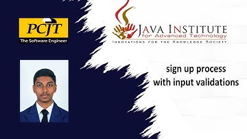 E commerce Web Application video ` 02 | sign up process with input validations ||