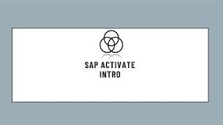 SAP ACTIVATE Introduction / Overview