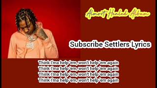 Lil Durk Never Again (Lyrics video)