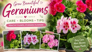 I Planted More Geraniums 🌸 Stunning Terrace Transformation & Flower Care Routine