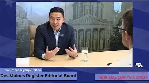 Andrew Yang and the Des Moines Register Editorial Board