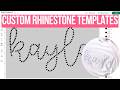 Custom Hot Fix Rhinestone Templates in Cricut Design Space (FREE) + Sure Cuts A Lot Tutorial