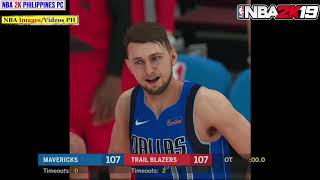 NBA 2K19 Recreated | Luka Doncic Nails Unreal 3 Pointer To Force OT vs. Blazers