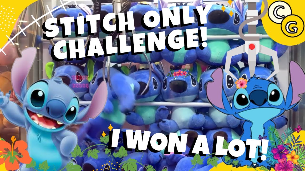 STITCH ONLY CLAW MACHINE CHALLENGE IN THE ARCADE IN THE PHILIPPINES! | Claw Gamer