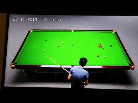 Dong Dong 90' with team mate @Hong Kong Sports Institute snooker training centre