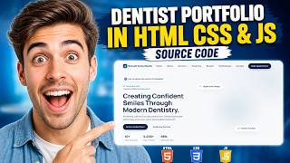 Building a Dentist Portfolio in HTML CSS and Javascript | Source code