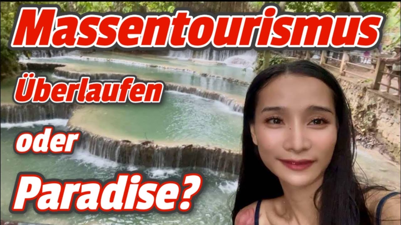 Der schönste Ort in Laos, überrannt von Touristen 😔 Kuang Si Wasserfälle 🇱🇦
