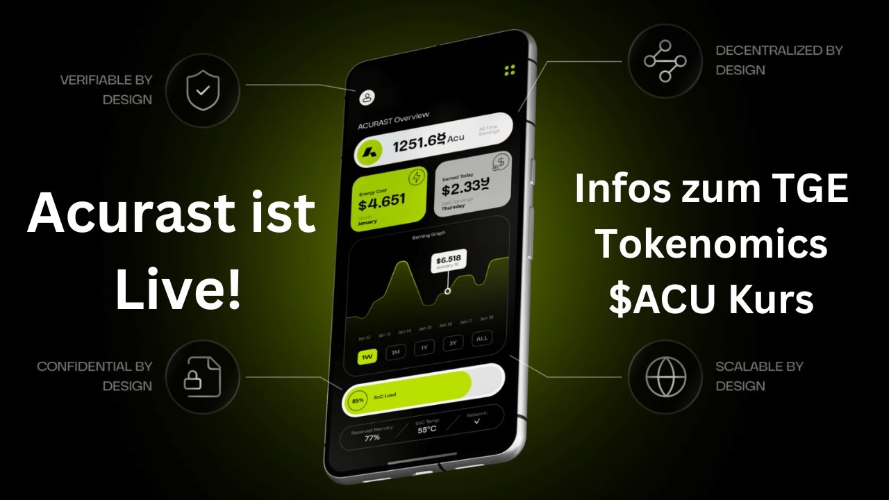 Infos zum Acurast TGE, Tokenomics, Airdrop und $ACU Kurs - YouTube