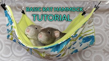 How To Make Basic Rat Hammocks | Square and Triangle Pet Hammock Tutorial