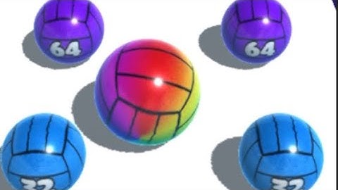 BALL MERGE 2048 - All Levels Gameplay IOS (Levels 64 -65).