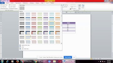 Class 6 Word Processor Tabular Presentation Part 2